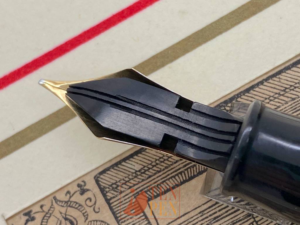 MONTBLANC 149G silver rings - black celluloid | Tenpen - By